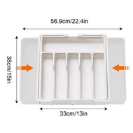 Expandable Utensil Tray Silverware Organizer Adjustable Cutlery Drawer Tray Kitchen Drawer Divider F
