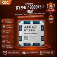 AMD Ryzen 7 9800X3D Tray CPU (4.7GHz Boost 5.2GHz / 8 cores 16 threads / 104MB / AM5) (Full VAT)