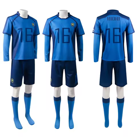 Anime Blue Lock #10 Rin Cosplay Costumes ISAGI NIKO Reo Uniform HIORI Soccer Jerseys Set BACHIRA CHI