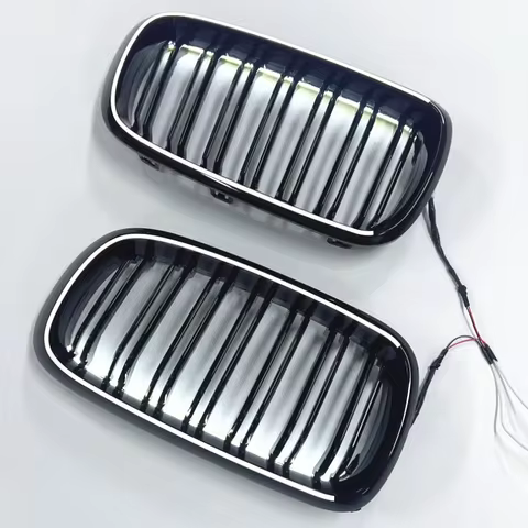 LED Luminous Front Kidney Grille for BMW 3 Series E90 2009 2010 2011 Racing Style Radiator Bumper Gr