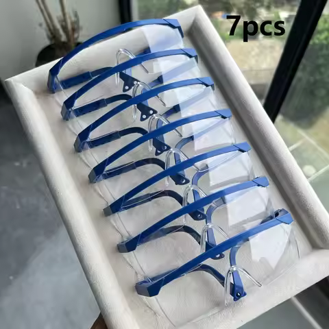 7Pcs Welding Safety Goggles,Welder Eye Protection,Retractable Leg,Splash-Proof Dust-Proof HD AntiImp