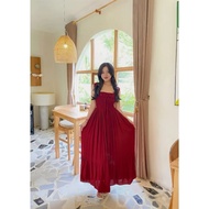Aurelia Rayon Long Dress, Cool, Comfortable, Casual Wanita