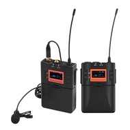 Wireless Lavalier Microphone System UHF 60 channels One Transmitter One Receiver