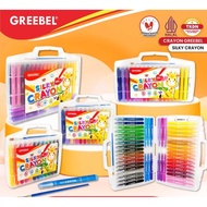 GREEBEL Silky Crayon 12 24 36 48 Colors Silky Crayon Premium Crayon