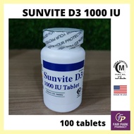 FPpharmacy Sunvite D3 (Vitamin D) 1000IU 100's (EXP: 06/2024) {REPLACE LYNAE MD3}