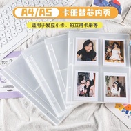 3 Holes 4 Palaces Card Album Card Page A4 Transparent pp Aidou Photo Album Inner Page A5 Loose-leaf 