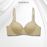 Áo Lót Nữ Su Phối Cotton Áo Ngực Nữ Đệm Dày 5cm Không Gọng Mềm Thoải Mái Nâng Tự Nhiên NANGEVA Ms480
