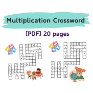 A722 – [PDF] Multiplication Crossword – 20 pages / mathematics matematic sifir operasi darab