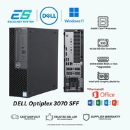 PC Dell Optiplex 3070 SFF (i3 or i7 9th Gen) / M.2 NVMe Storage UP TO 32GB RAM / Win 11 Pro ORIGINAL