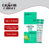 SG SPOT Condition Hangover & Vitality Jelly Stick - Green Apple Jelly 18g (10ea)  (Quick Hangover R
