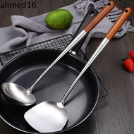 AHMED Wok Shovel Chef Kitchenware Stainless Steel Lengthened Soup Scoop Ladle