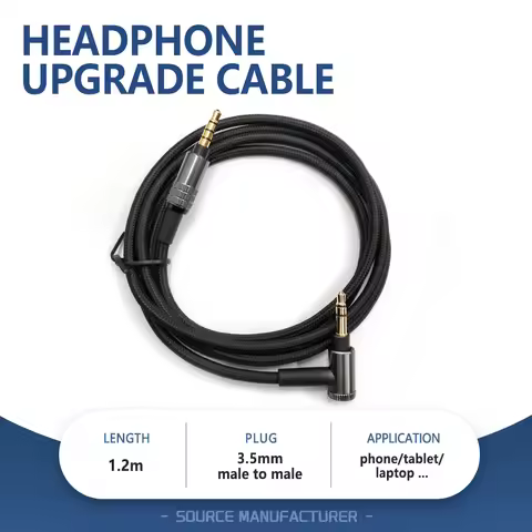 3.5mm Jack Headphone Audio Cable For SONY WH-H900N 1000XM3/XM2 H800 950 MDR-10r 10rc 10RBT NC200D 10