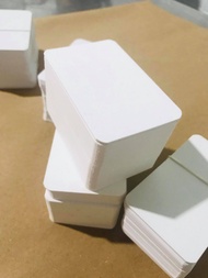 [HCM]500 flashcard trắng giấy ivory siêu dày không đục lỗ 5x8cm bo góc