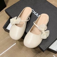 包頭半拖鞋(杏色 35碼-40碼)（下單後請聯絡客服確認發貨尺碼）