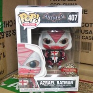 {玩具路邊攤} 代理版 FUNKO POP DC 阿卡漢騎士 蝙蝠俠  死亡天使 AZRAEL BATMAN 407