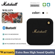 【Fast Delivery】Original Bluetooth Speaker Marshall Willen Audio Bass with Mic Hands-free Call Function Portable Waterproof Bluetooth Speaker Home Speaker