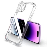 Poco F7 5G Transparent Phone Case For Xiaomi 15 14 14T Redmi Note 14 13 13X 14C 13C 12C A5 A3 Plus P