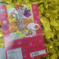 PINYUAN SALTY EGG YOLK CRACKER 438G change to transparent packaging 500G/PKTS