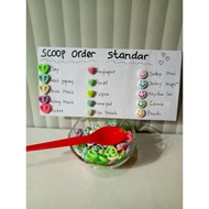 Standard order bead scoop