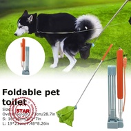 Pet Dog Long Handle Pet Pooper Scooper Foldable Dog Tool Catcher Dog Cleaning Catcher Stick R5C7