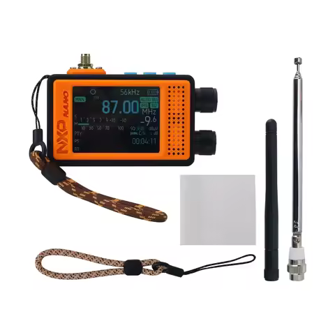 HamGeek NXP-NANO Portable 65-108MHz FM Radio Receiver TEF6686+ESP32 Main Control with 2.4-inch IPS T