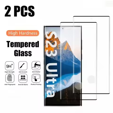 2Pcs Protective Glass For Samsung S25 S24 S23+ S23 Ultra S22 S22+ S22 Ultra S21 Screen Protector For