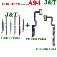 A94 On off Power volume button flex For OPPO A94 4G Up Down Side Buttons Ribbon Cable