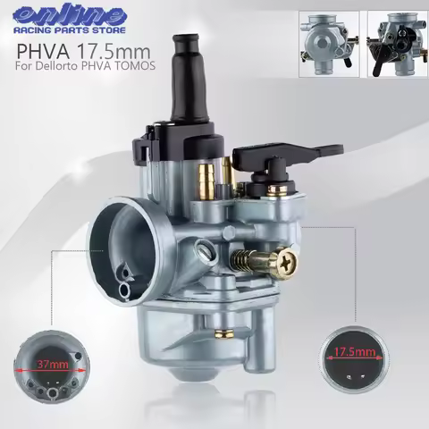 17.5mm Carburetor For Dellorto PHVA TOMOS A55 50cc 80cc A55 Carb Motorcycle Carb Scooters Motocross 