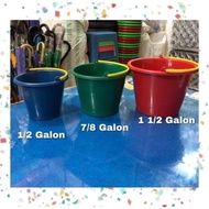 SMALL SOAP BUCKET 7/S 8 GALLONS & 1.5 GALLONS PLASTIC BUCKET BUCKETS