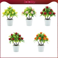 [Lohobby] Artificial Potted Plants, Mini Artificial Plants, Bonsai, Home Decor, Artificial Fruit for
