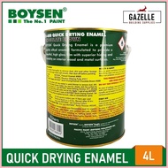 ۞ ◪ Boysen White Enamel Paints Gallon (4L) for Wood and Metal