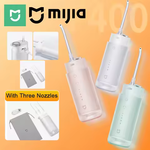 MIJIA F400 Oral Irrigator, Cordless Portable 4 Mode 200mL Rechargeable Flossers Pick, IPX7 Waterproo