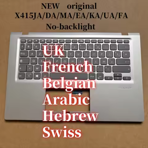 New UK FR BE AR SW HE For ASUS X415 X415JA X415MA X415EA X415KA X415UA X415FA laptop keyboard Palmre