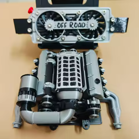 1/10 RC Car Engine Model Decoration for 1/10 VP OPTIC H10 KIT TRX4 Defender AXIAL SCX10 RC4WD Sport 