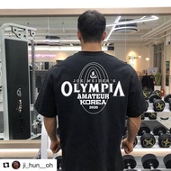 Men Women Same Style Summer Olympia Fitness Sports Olympia Loose All-Match Short-Sleeved T-Shirt 30