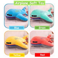 [READY STOCK] Rocket Airplane Soft Toy Mainan Kapal Terbang Bantal Plane Toy Vehicle Pillow Plush Ai