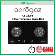 Aerogaz 80cm Cooker Hob Gas Stove 2 Burner with Timer AZ-720FT