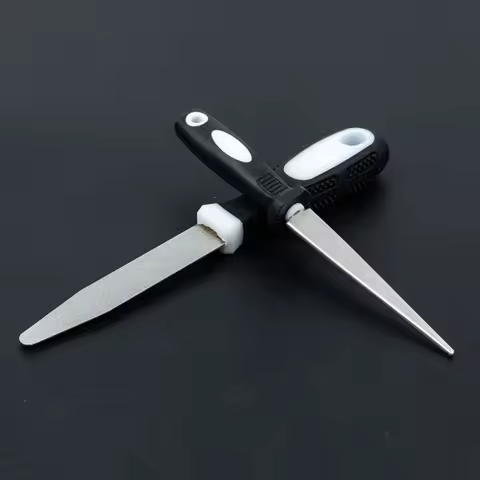 Diamond Sharpening Scissors Knives Rod Grit File Garden Tools Double-sided Flat Curved Design Handhe
