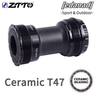 EDANAD T47 Bottom Bracket, DUB 30mm 28.99mm Spline Axis Threaded Bottom Bracket, Durable Thread 47mm