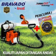 BRAVADO/APACHE/WINAS TurboCUT BG328 Super Heavy Duty Garden Trimmer Backpack Brush Cutter Grass Cutt