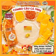Combo bơ phô mai PACO FOOD kèm bánh tráng phơi sương muối ruốc hành phi cùng tuýp bơ siêu béo sốt tắ