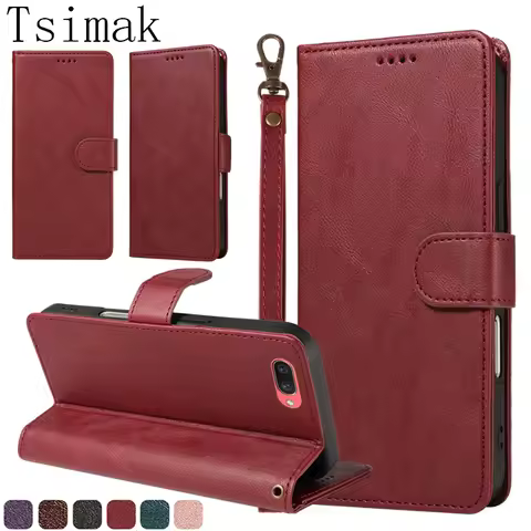Flip Wallet Case For OPPO A5 A9 2020 A7 A12 A15 A15S A3S A5S AX5S A72 A73 A92S A93 4G 5G Leather RFI