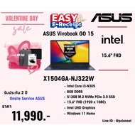 ASUS Notebook Vivobook Go 15 X1504GA-NJ322W Intel Core i3-N305 8GB 512GB 15.6" Win 11