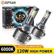 Oprah 2pcs Q15 120W High Power Super Bright H4 LED Headlight 3570 Headlight H1 H7 H11 9006 Car Headl