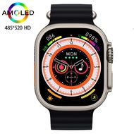 Hello Watch 3 Original Smart Watch 4GB ROM Series 8 Ultra 49mm NFC Compass Heart Rate Monitor IWO Men Women Amoled Smartwatch
