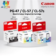 [FAST SHIP] Canon Ink Cartridge Pg47(Black), CL-57(Color), CL-57s(Color),FOR PRINTER E410 E470 E3170