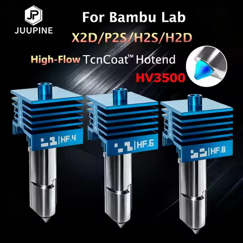 Upgrade TcnCoat for Bambu Lab X2D P2S H2D H2S Hotend High Flow Bambulab Nozzle 0.4 0.6 0.8 Hot End Q