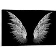 Black and White Poster Guardian Angel Angel Wings Wall Art Decor Poster Canvas Painting Wall Art Pos