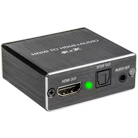 Mini Splitter with Optical TOSLINK SPDIF+3.5mm Stereo Audio Extractor Converter Audio Splitter HDMI-