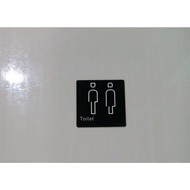 Acrylic Sign Box Toilet Sign | Modern Acrylic Sign | UV Sign Board